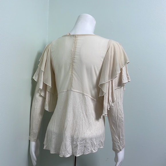 Free People La Cienega Embroidered Blouse Top - Picture 7 of 9